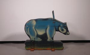 Nieuwe Kunst - Houten IJsbeer van Draaimolen, Kermis attribuut (Zwaar) kopen? Bied vanaf 100!