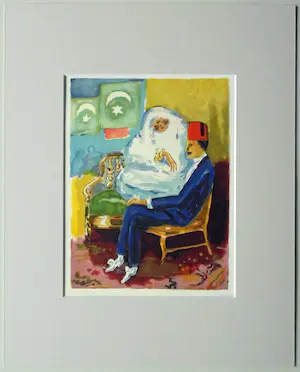 Kees van Dongen - Houtgravure 1955 - La consultation- 1001 nacht kopen? Bied vanaf 50!