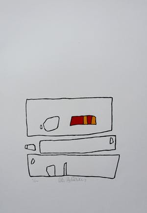 Cees Andriessen - linosnede: Bollewop - 1974 kopen? Bied vanaf 45!