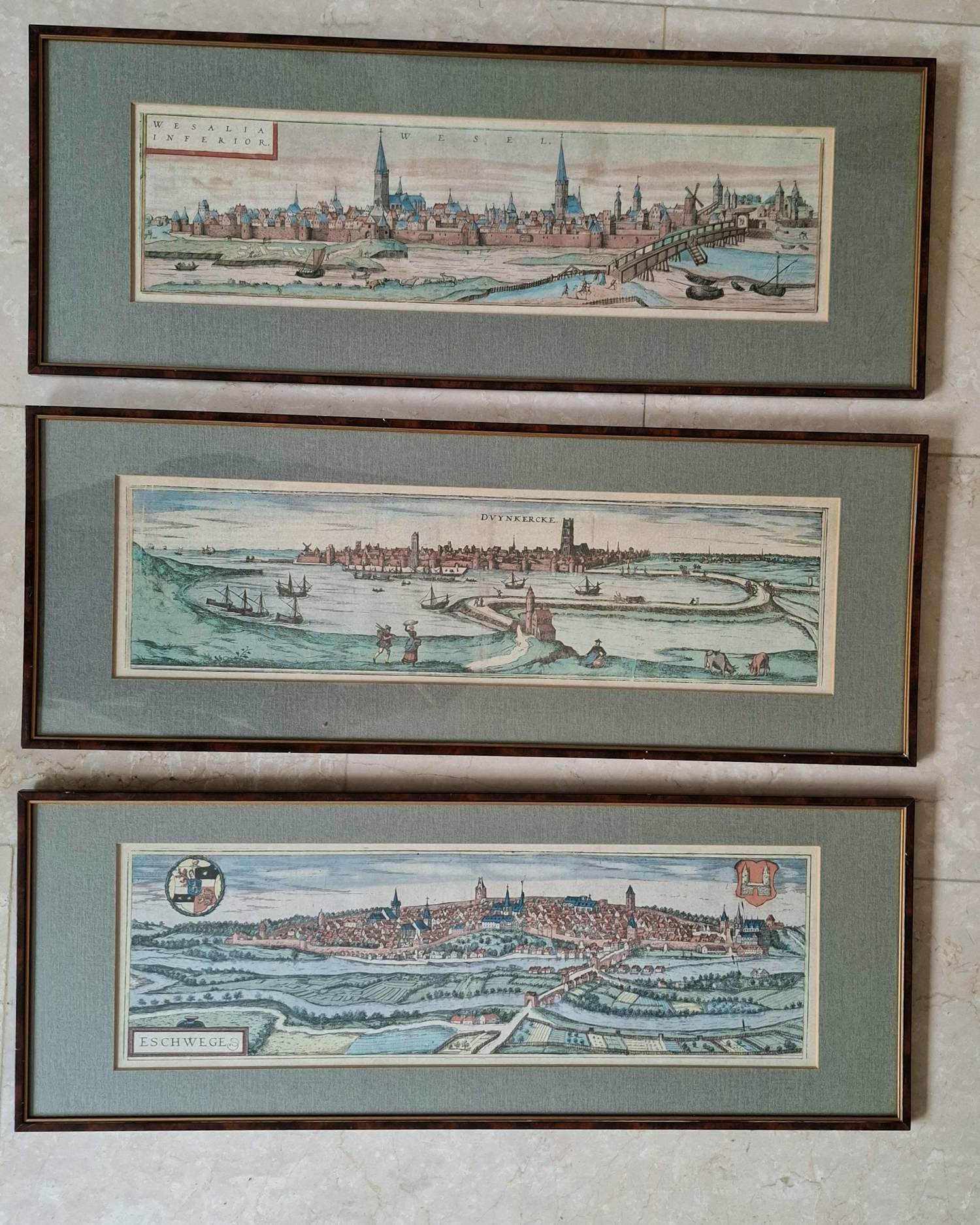 AcheterFrans Hogenberg - 3 ingekleurde kopergravures/etsen? Enchérissez de 325!