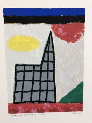 Harrie Gerritz - Landschap met kerk kopen? Bied vanaf 65!
