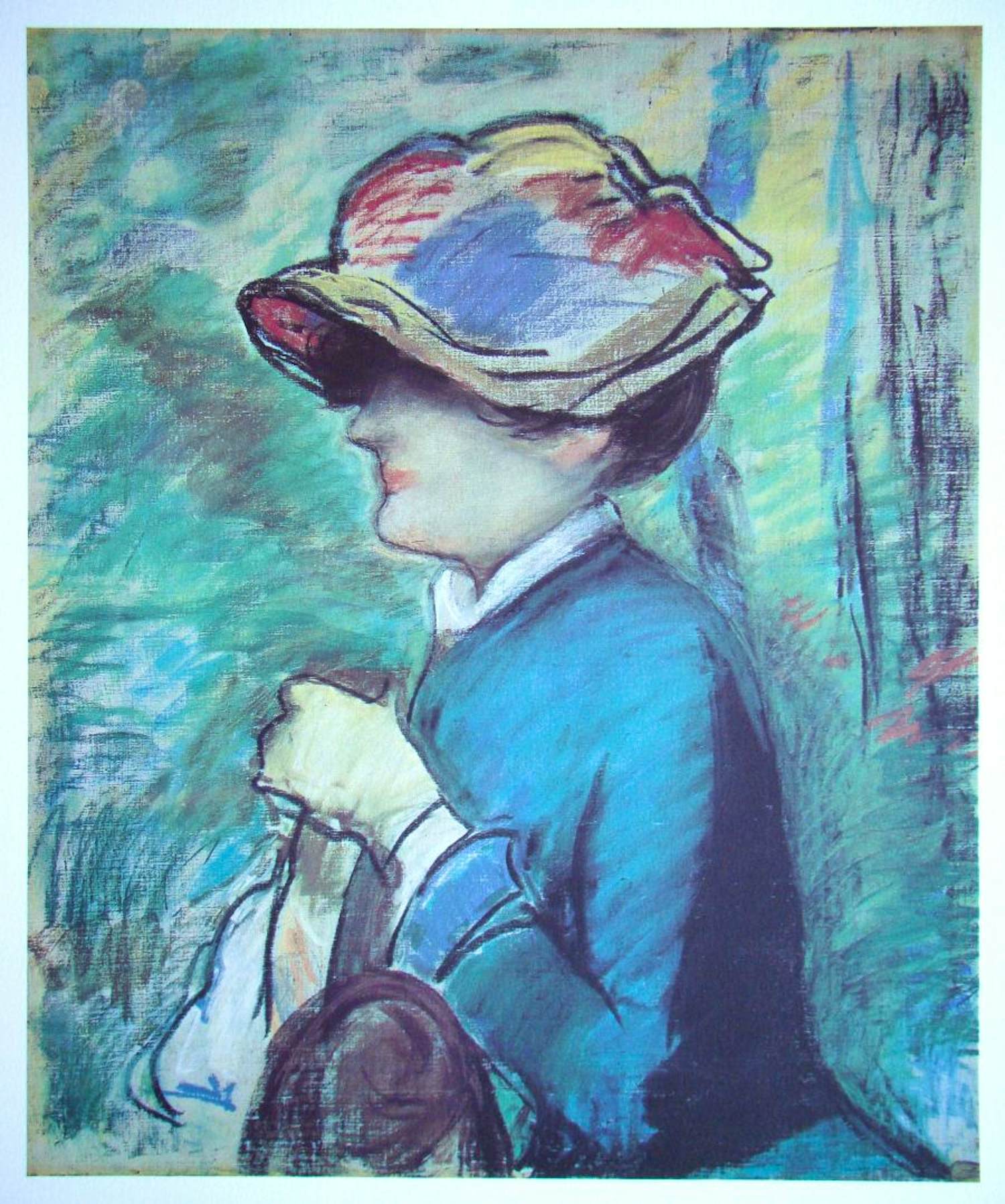 Edouard Manet - Portret van een vrouw met hoed - Offsetlithografie - 1974 kopen? Bied vanaf 80!