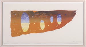 Joris Geurts - Houtsnede, Zonder titel - Ingelijst kopen? Bied vanaf 20!