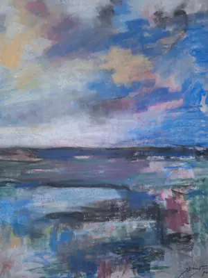 Jelle Hoogstra - Hollandse wolkenlucht 8, kleurrijk. Uniek. kopen? Bied vanaf 69!