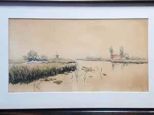 Jan Kagie (jr.) - Poldergezicht bij Schipluiden. verkocht voor € 60!