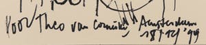 Corneille - Portfolio met originele tekening, De tes main partit le vide kopen? Bied vanaf 1!