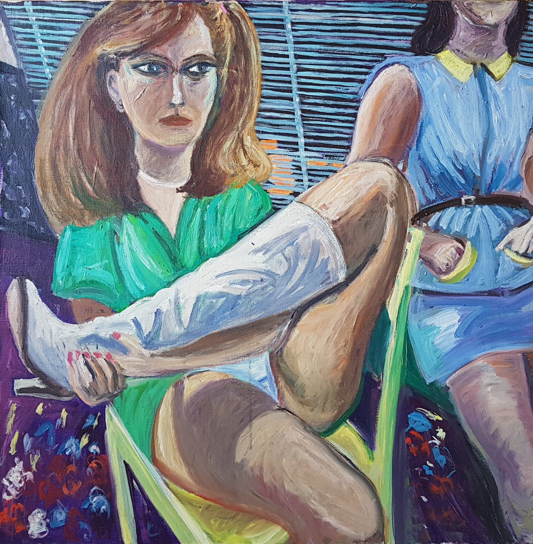 Bert Osinga - Olieverf op doek, "Caro" 70x70 cm verkocht voor € 150!