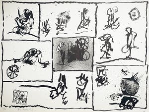 Pierre Alechinsky - A main levée, litho (groot) kopen? Bied vanaf 675!