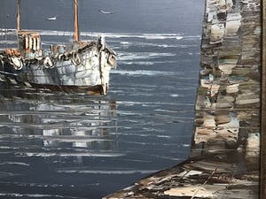 Niet of onleesbaar gesigneerd - Haven in schemering. kopen? Bied vanaf 1!