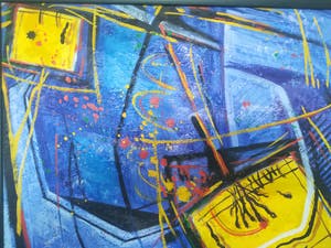 Niet of onleesbaar gesigneerd - Abstracte schilderij, zeer fraai geschilderd kopen? Bied vanaf 1!