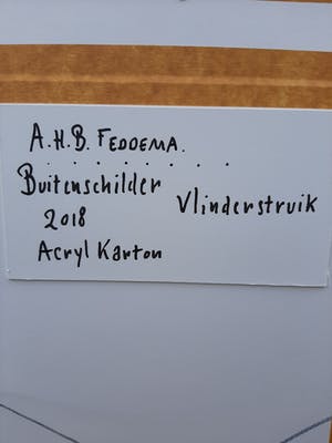 Anne Feddema - ‘’Buitenschilder vlinderstruik’’ kopen? Bied vanaf 250!