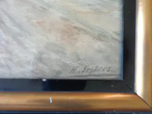 Henri Seghers - ZUID-HOLLANDS MOLENLANDSCHAP / ORIGINEEL WERK / 79x112cm / KADER / SIG kopen? Bied vanaf 165!