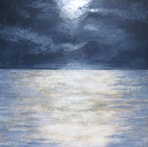 Chantal Borremans - Gemengde techniek op doek, Silver sea kopen? Bied vanaf 1!