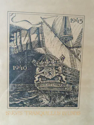 A.J. Barto - Herdenkings prent 40- 45 kopen? Bied vanaf 85!