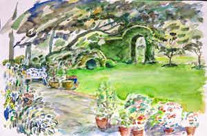 Jan Sluijters (jr.) - Aquarel, Landschap verkocht voor € 60!