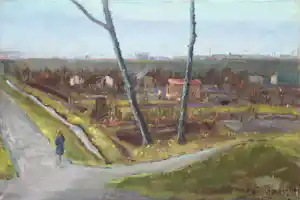 Hein Stork - Zicht op Sloterdijk vanaf Amsterdam verkocht voor € 130!