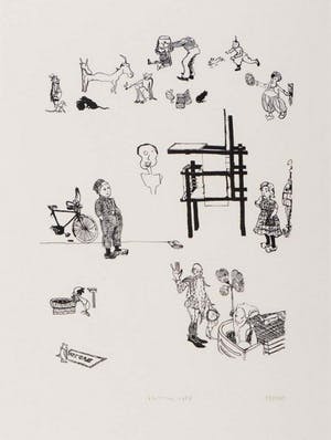 Sipke Huismans - Zeefdruk ZONDER TITEL Handgesigneerd. kopen? Bied vanaf 35!