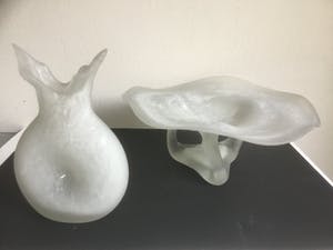 Niet of onleesbaar gesigneerd - Schaal en vaas kopen? Bied vanaf 10!