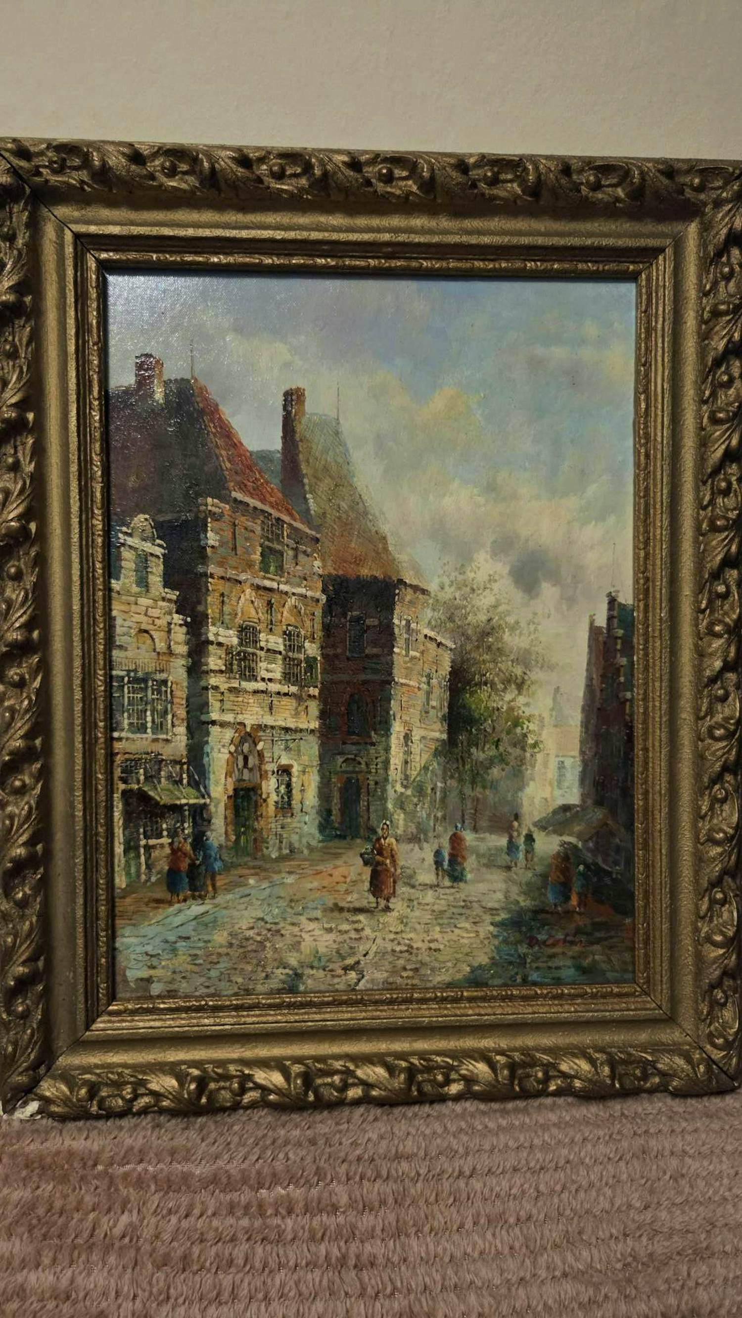 Onbekend - Oud Hollands of Vlaams stadsgezicht kopen? Bied vanaf 125!