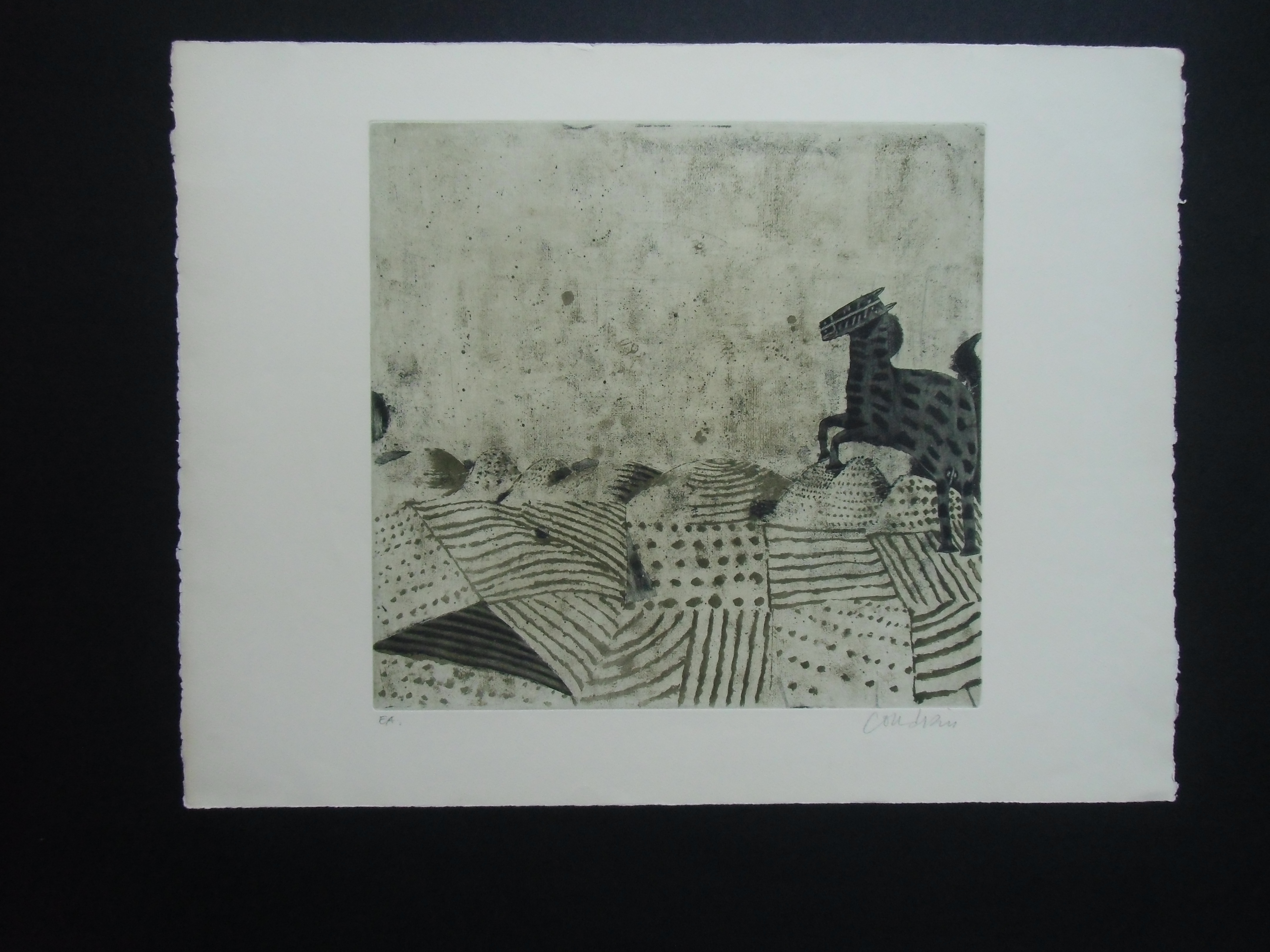 Brigitte Coudrain - CHEVAL AU BORD D'UN PAYSAGE / ETS VAN BRIGITTE COUDRAIN kopen? Bied vanaf 48!