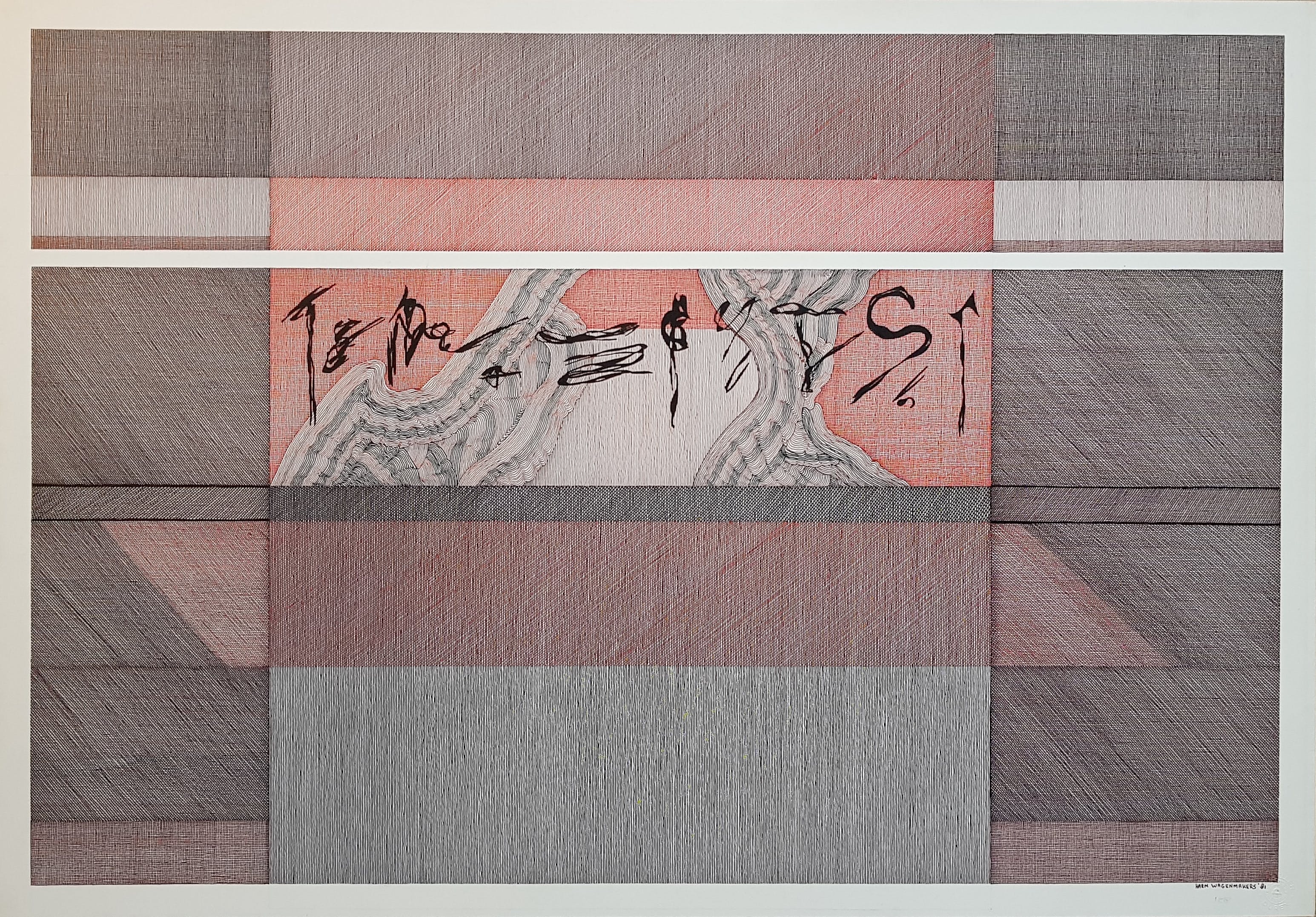 Harm Wagenmakers - 7 tekeningen, rotring pen kopen? Bied vanaf 250!