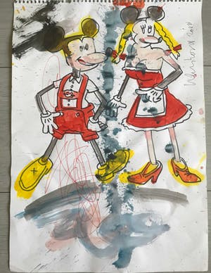 Peter Klashorst - Serie Mickey Mouse kopen? Bied vanaf 1!