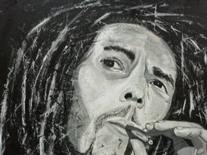 Niet of onleesbaar gesigneerd - Bob Marley (king of the Reggae) kopen? Bied vanaf 10!