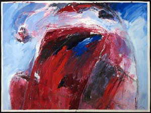 Franscz Witte - Acryl op papier, Zonder titel kopen? Bied vanaf 1!