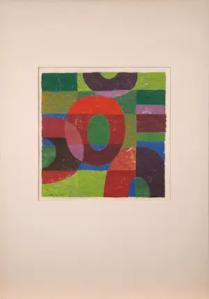 Geni Peter - zeefdruk - Abstract 61 - 1965 - 25767 kopen? Bied vanaf 120!