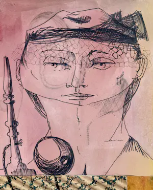 Robert Detheux - Surrealistische Collage und Malerei von 1957 kopen? Bied vanaf 150!