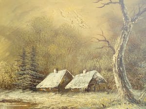 Henner Knauf - Winterlandschap kopen? Bied vanaf 85!