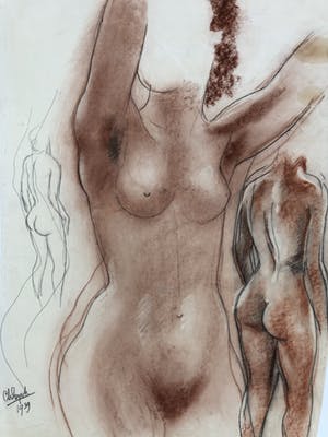 Charles Eyck - Studie van een vrouwelijk naakt. kopen? Bied vanaf 100!