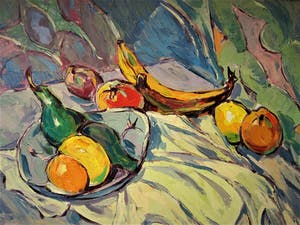 Daniel Wilhelm Bekking - Schitterend omstreeks 1950 geschilderd expressionistisch stilleven - GROOT! kopen? Bied vanaf 270!