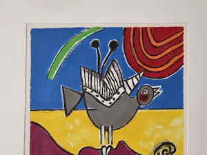 Corneille - De Vrouw en de Vogel - Handgesigneerd - 1998 kopen? Bied vanaf 300!