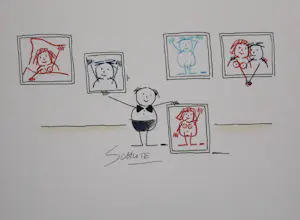 Wilhelm Schlote - Twee handgesigneerde giclées: Adam en Eva, Galerist kopen? Bied vanaf 25!