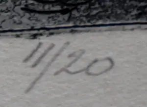 Jos van den Berg - Ets: Avond - 1963 kopen? Bied vanaf 45!