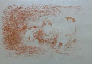 Willem Matthijs Maris - ZITTENDE MEISJES / KLEURLITHO / 41x59cm kopen? Bied vanaf 50!