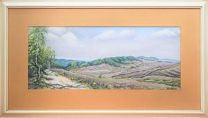Dirk Jacobus van Balen - Pastel op papier - "Heuvellandschap" - Veluwse School kopen? Bied vanaf 49!