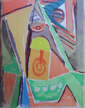 Bram van Velde - ABSTRACTIE / KLEURLITHO / 76x53cm / SIG kaufen? Bieten Sie von 295!