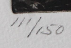 Wim Steijn - Ets/Droge Naald: Bosrand kopen? Bied vanaf 40!