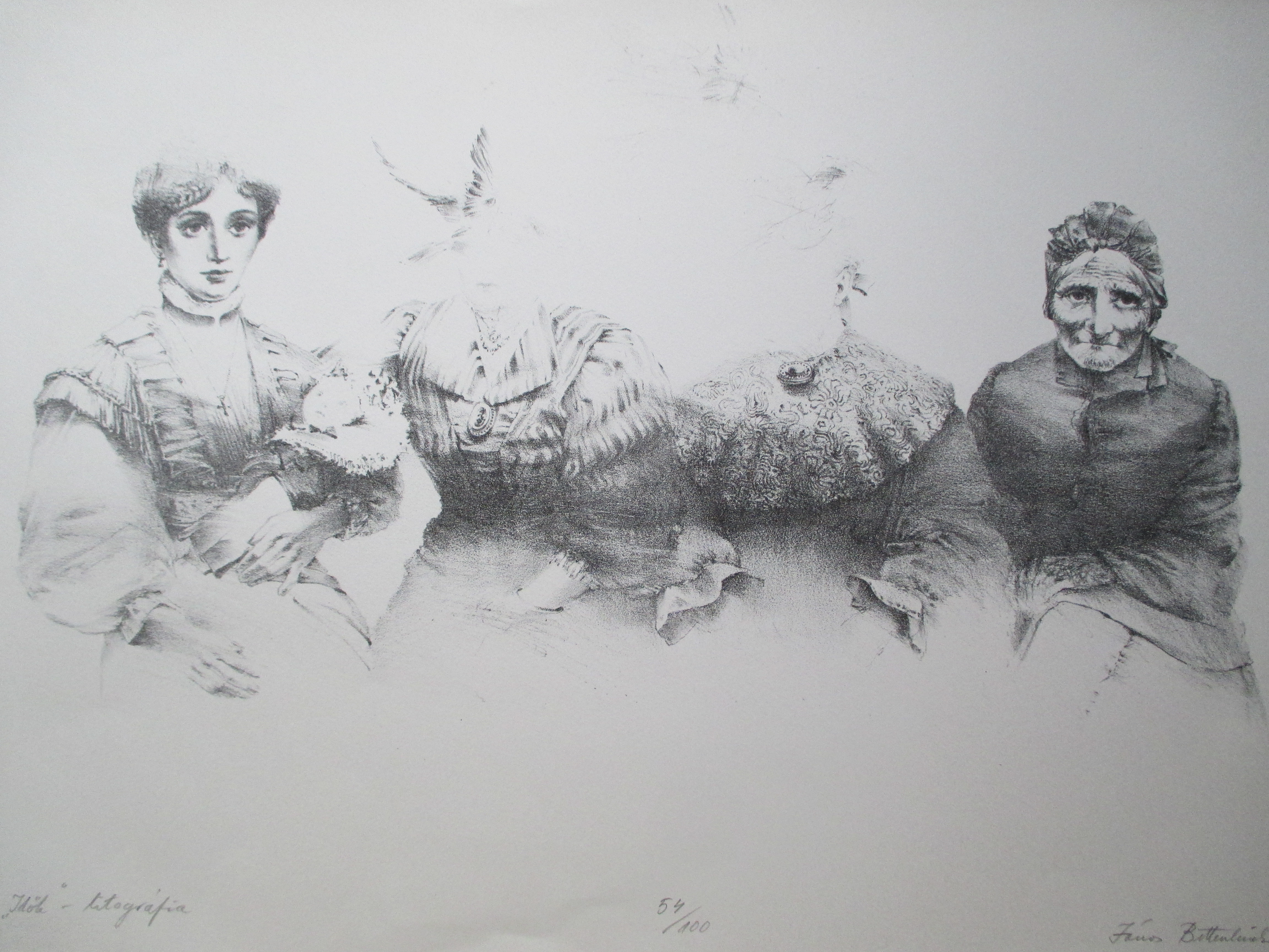 Janos Bittenbinder - Litho "Idök" kopen? Bied vanaf 20!