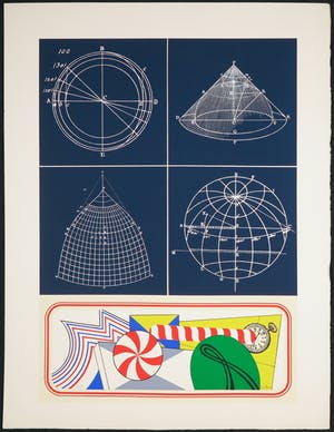 Lucio del Pezzo - Zeefdruk, Zonder titel kopen? Bied vanaf 40!