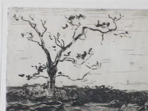 Willem de Zwart - Hakhout laden - Ets kopen? Bied vanaf 60!