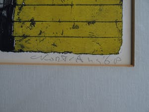 Cees Kortlang - Ingelijste kleurenets , Ontsnapping– gesigneerd – nr 7 van 15 ex. - 1968 kopen? Bied vanaf 65!