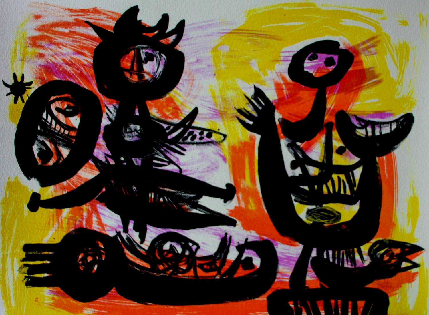 Anton Rooskens - litho; compositie - 1967 verkocht voor € 275!
