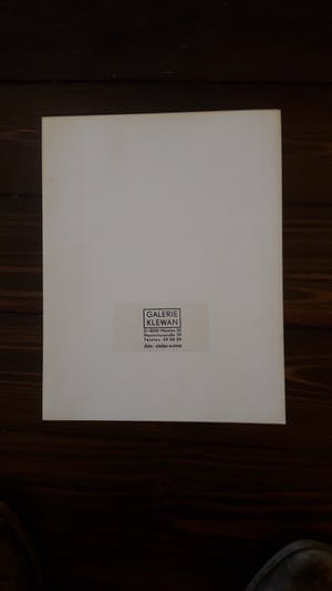Dieter Roth - Persfoto Dieter Roth - Galerie Klewan kopen? Bied vanaf 1!