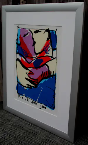 Herman Brood - ingelijste zeefdruk: Kook van jou(nette lijst!) kopen? Bied vanaf 595!