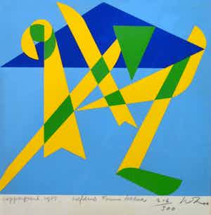 Jan van der Zee - Zonder titel - 1985 verkocht voor € 65!