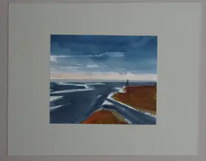 Franklin Meijer - Waddenzee - 4 x aquarelstudies kopen? Bied vanaf 35!