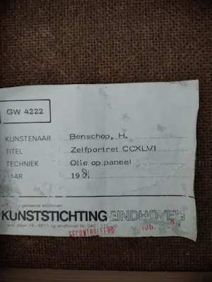 Huib Benschop - Zelfportret CCXLVI kopen? Bied vanaf 70!